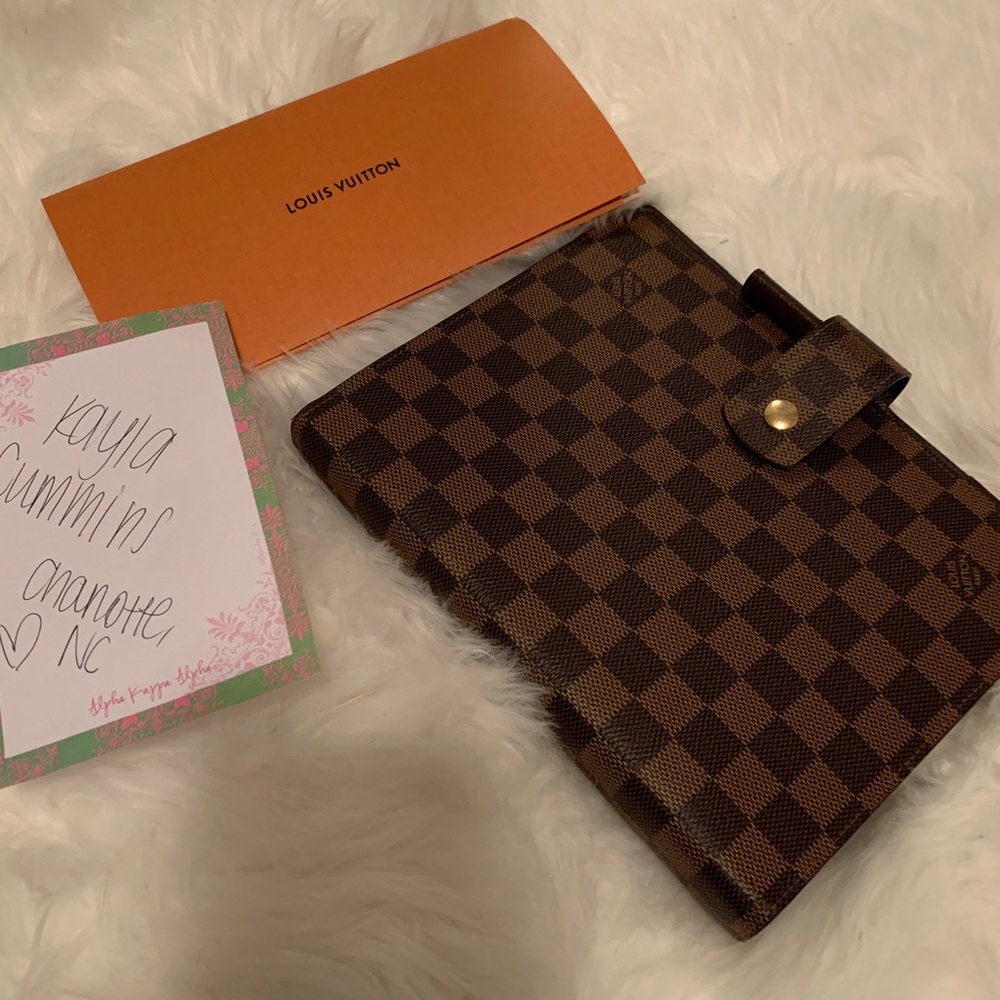 Louis Vuitton GM agenda Damier Ebene
